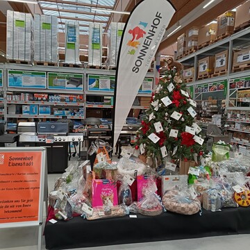 Foto der Wunschzettelaktion im Hornbach Eisenstadt