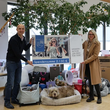 Spendenübergabe Aktion "Ein Herz für Tiere", Marktgemeinde Sollenau 
