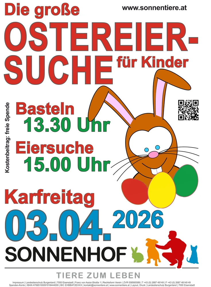 Plakat bzw. Flyer Ostereiersuche 2026