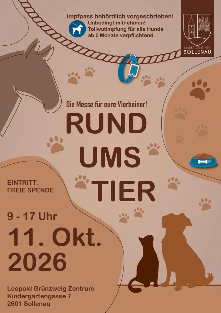 Plakat "Rund ums Tier"